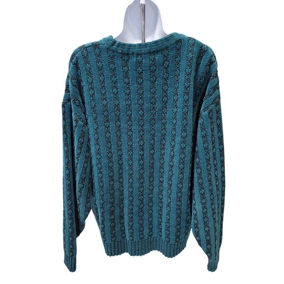 Vtg Chereskin Womens L Oversized Knit Sweater Pullover Long Sleeve Green Granpa - Picture 3 of 3